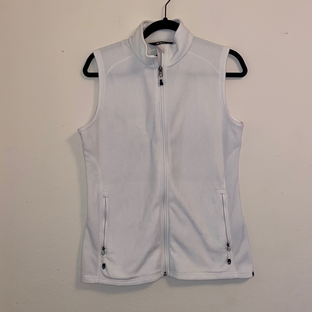 White Eastern mountain sports fleece vest